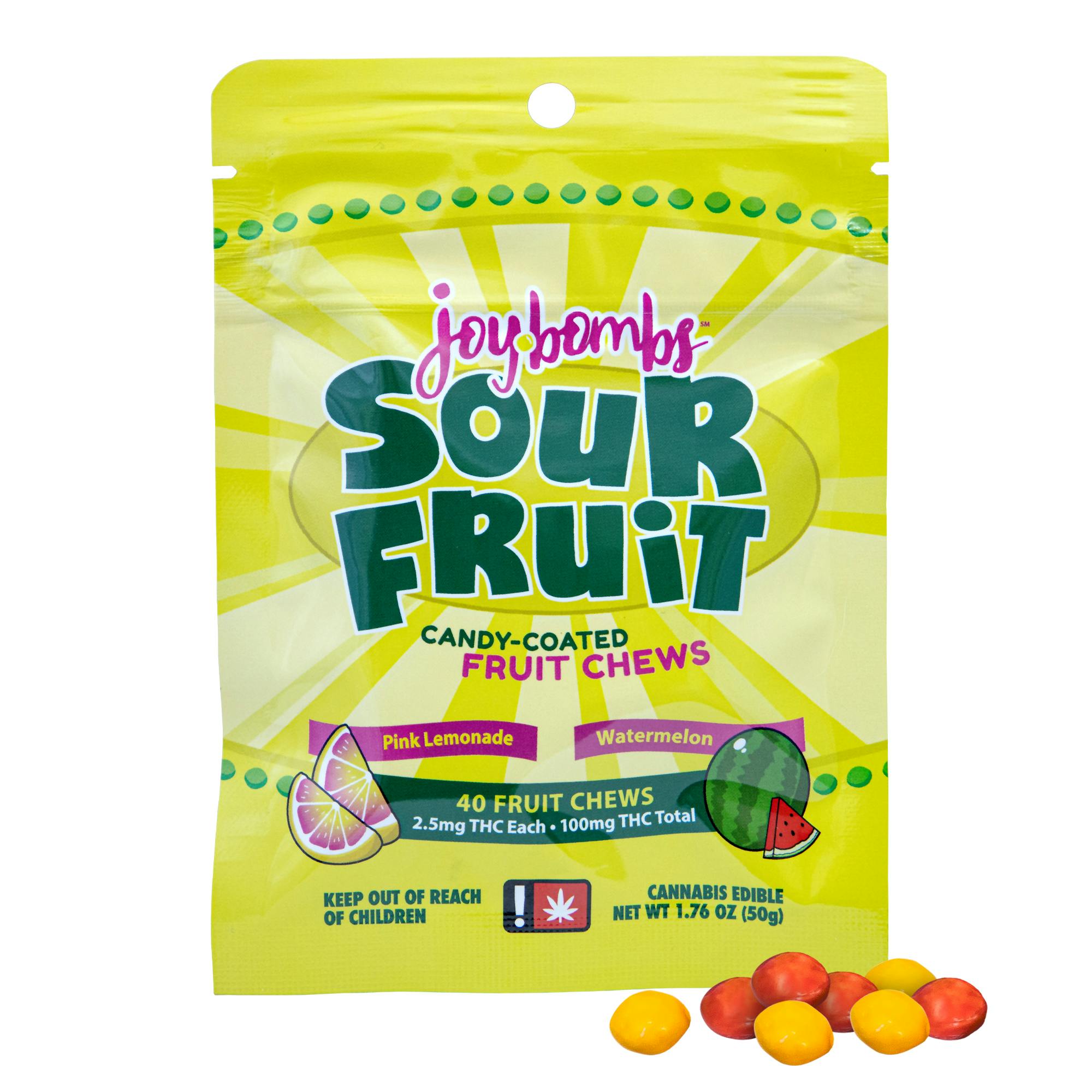 Photo of Joy Bombs Sour Fruit (40pk / 100mg THC)