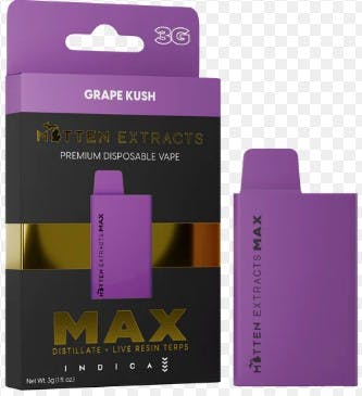 Mitten MAX - Grape Kush (I) - 3g Disposable