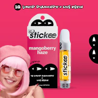 STICKEE | Mangoberry Haze | 1G | Liquid Diamonds + Live Resin 510 Disposable Cart - product image at King of Budz