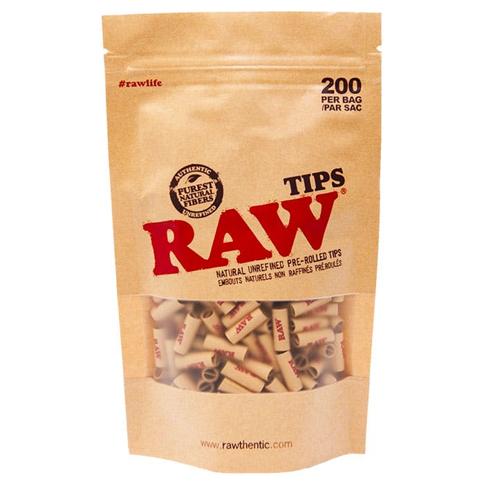 Raw | Pre-Rolled Paper Tips - 200pk