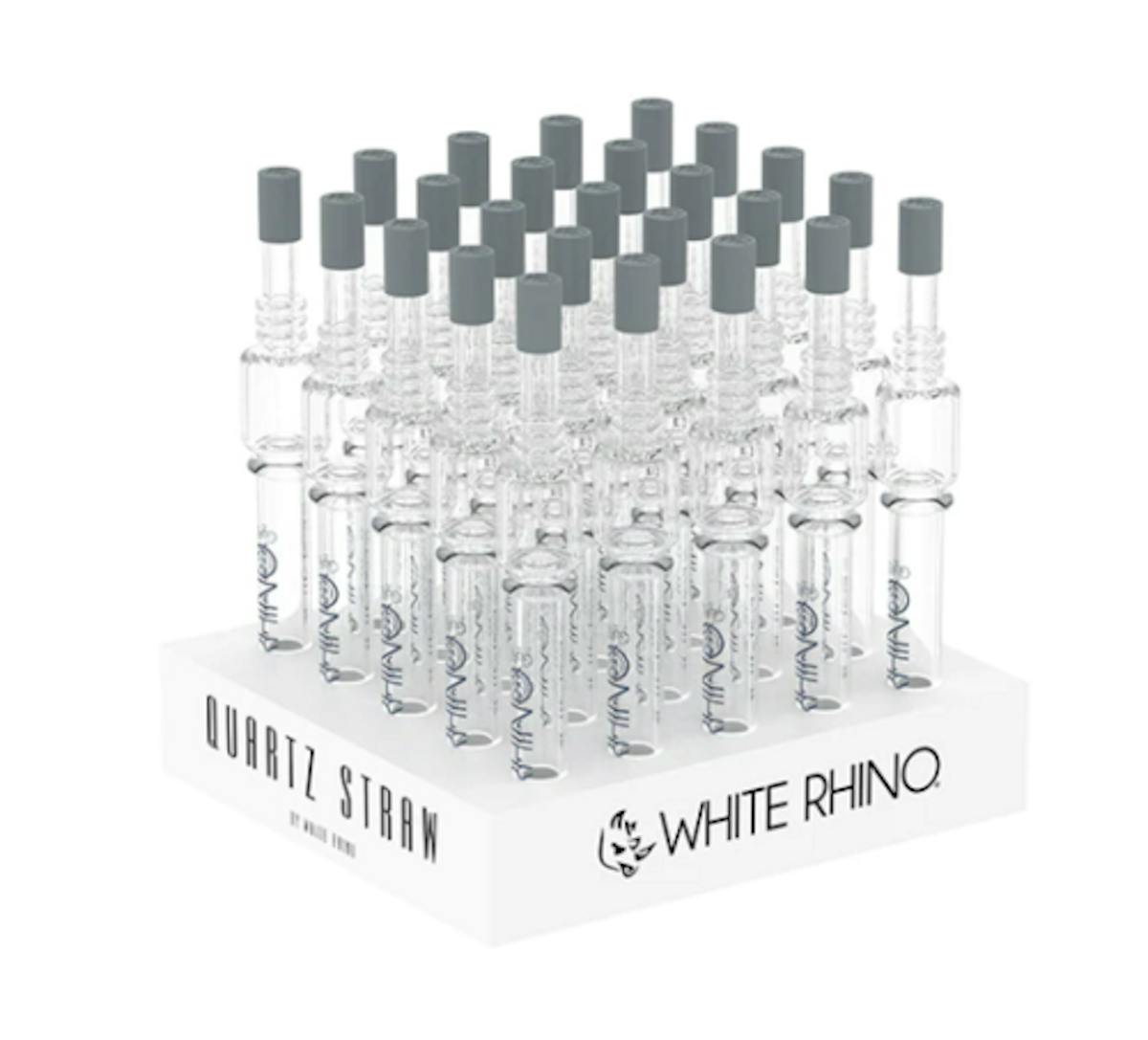 Image of Quartz Straw By White Rhino Glass