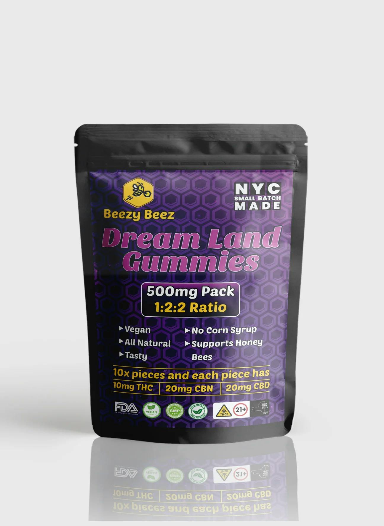 Beezy Beez Dream Land Gummies 1:2:2 THC:CBN:CBD 100mg