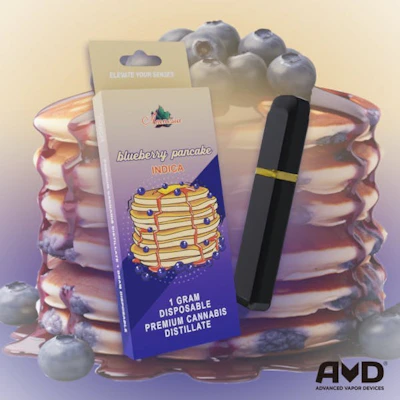 Amnesia - 1g Disposable - Blueberry Pancake - DISPOSABLES by Amnesia at King of Budz