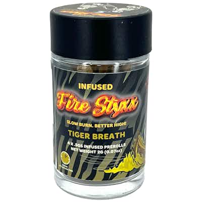 Product: Glorious Cannabis Co. | Tiger Breath Fire Styxx THCA Infused Pre-Roll 4pk | 2g