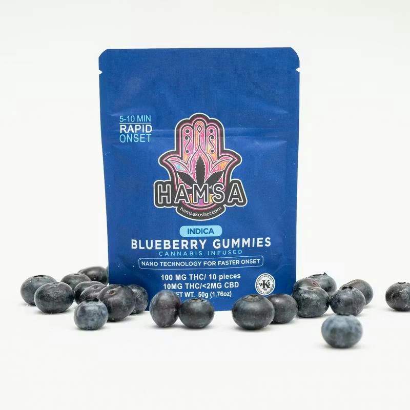 Hamsa Edible Gummies Blueberry