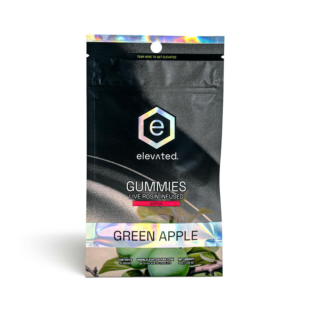Photo of Rosin Green Apple (Sativa) Gummies – 100mg