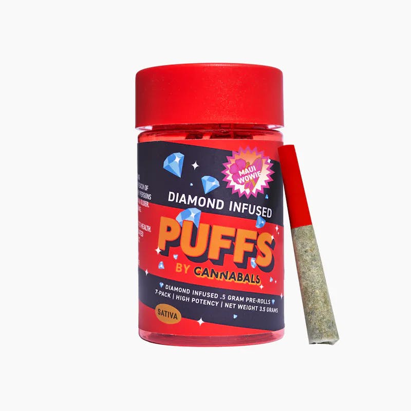 Pre-Roll | Cannabals | Puffs | Maui Wowie | Diamond Infused | 7pk | 3.5g