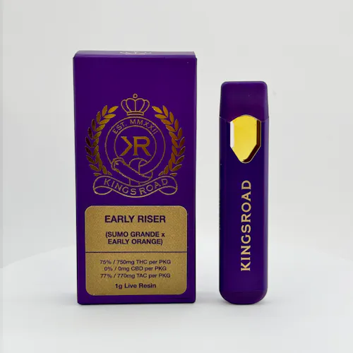 KINGS ROAD | EARLY RISER | LIVE RESIN AIO VAPE | 1G-active