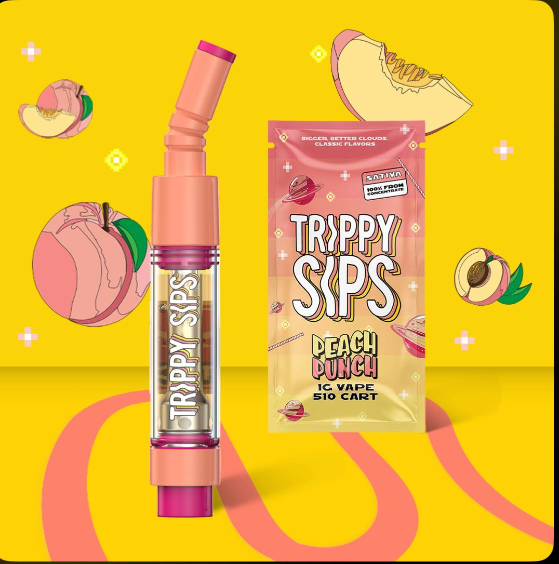Trippy Sips Trippy Sips Cartridge Peach Punch (S) - Star Buds Cannabis  Dispensaries Cannabis Dispensary in NY, MD, MS, IL, OK