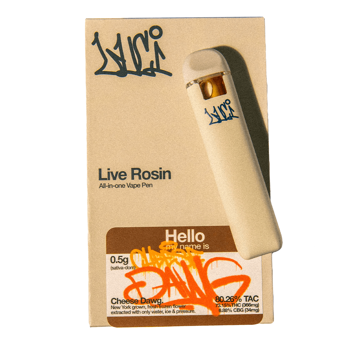 Image of Cheese Dawg Live Rosin Vape Pen