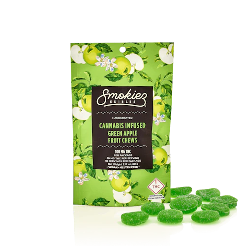Smokiez - 200mg Gummies - Sweet Green Apple