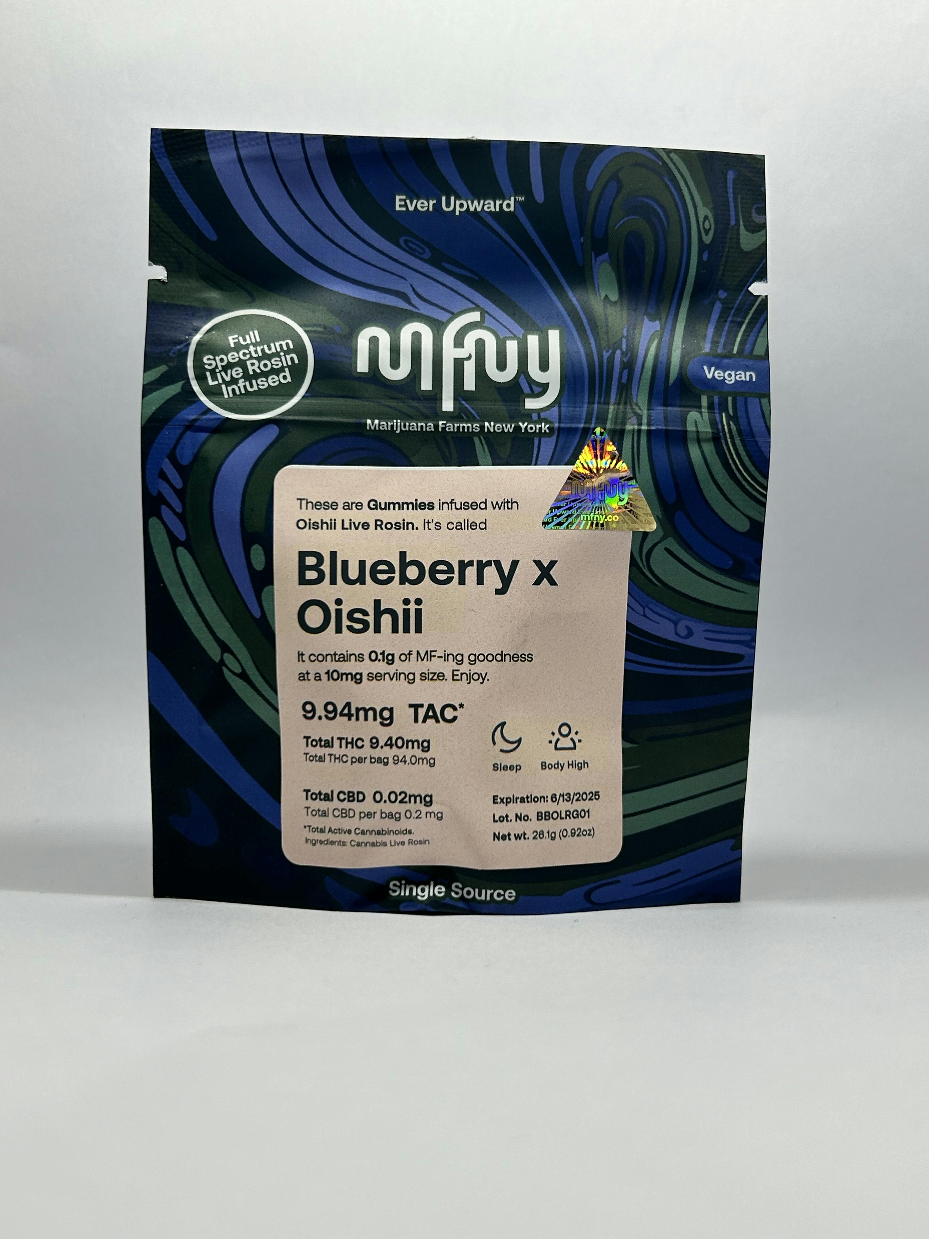 Photo of Blueberry x Oishii | Live Rosin Gummies