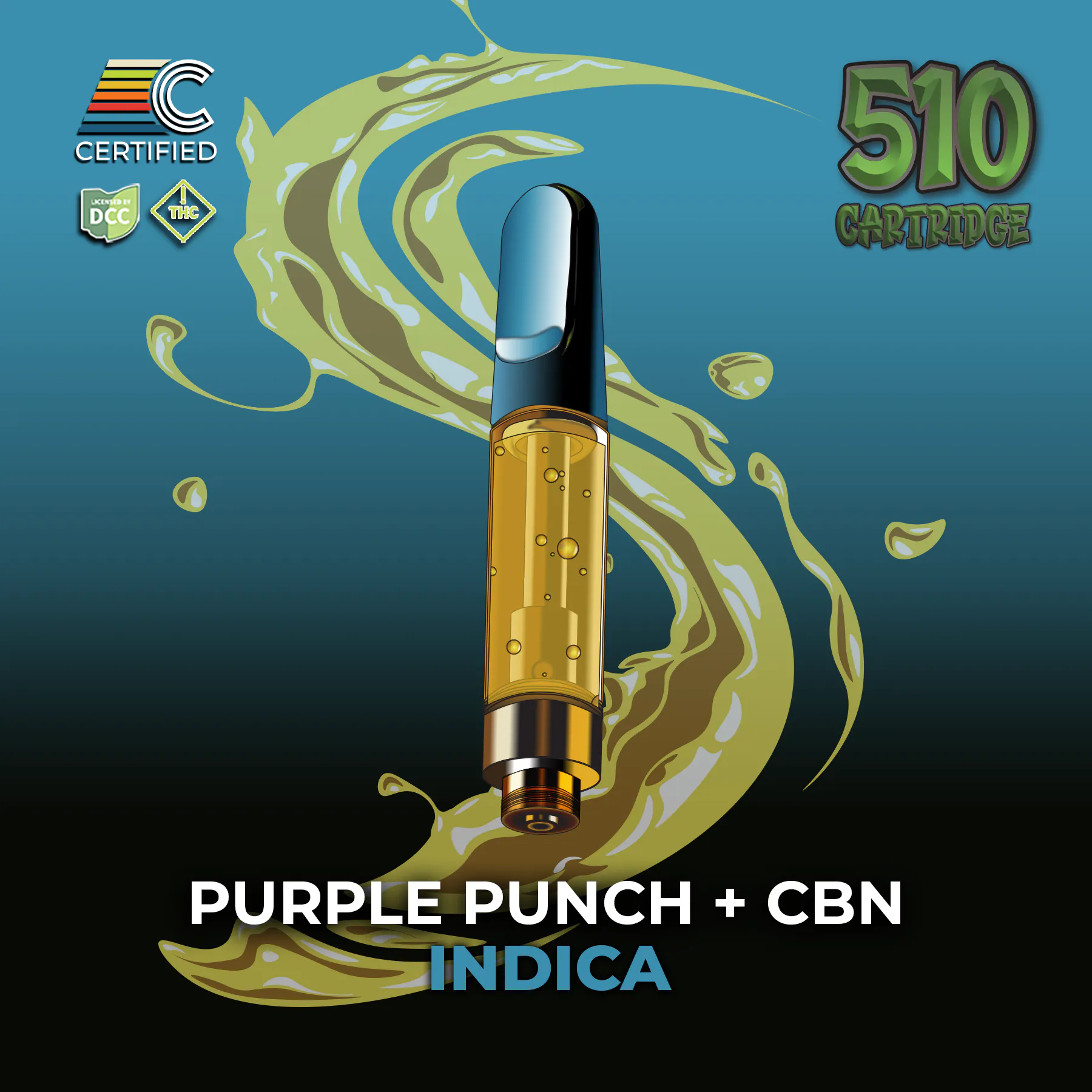 Purple Punch 2:1 CBN 1g Cartridge (Indica) | Certified | Columbus