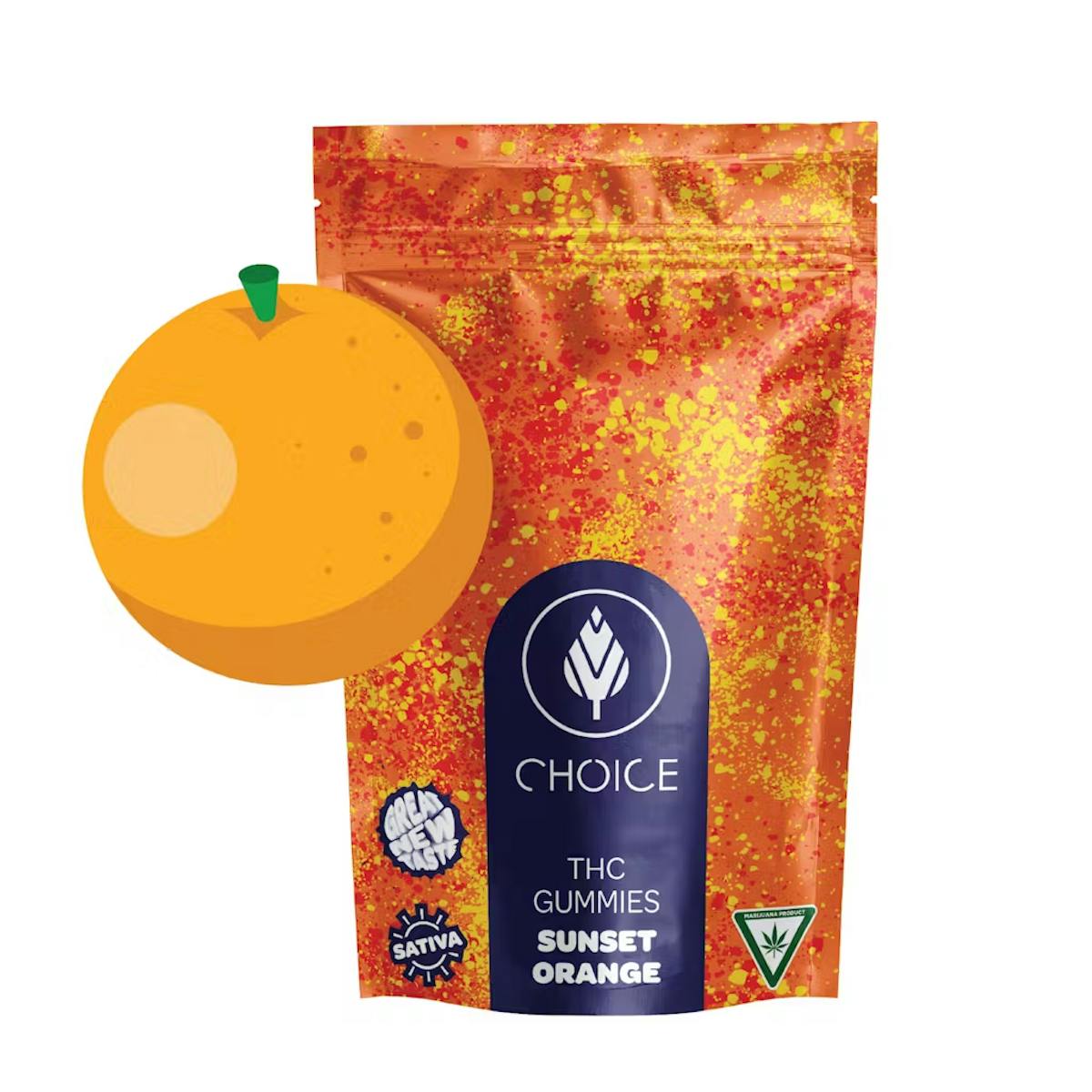 Photo of Choice Chews | Sunset Orange ( SATIVA) | 100mg