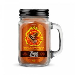 12oz Glass Mason Jar Candle - Cinnamon Fireball