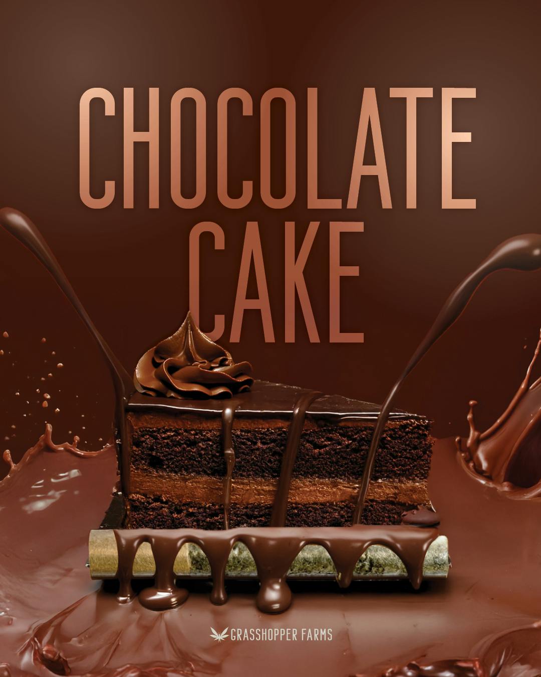 Product: Grasshopper Farms | Chocolate Cake | Infused Pre-roll | 1g | Indica