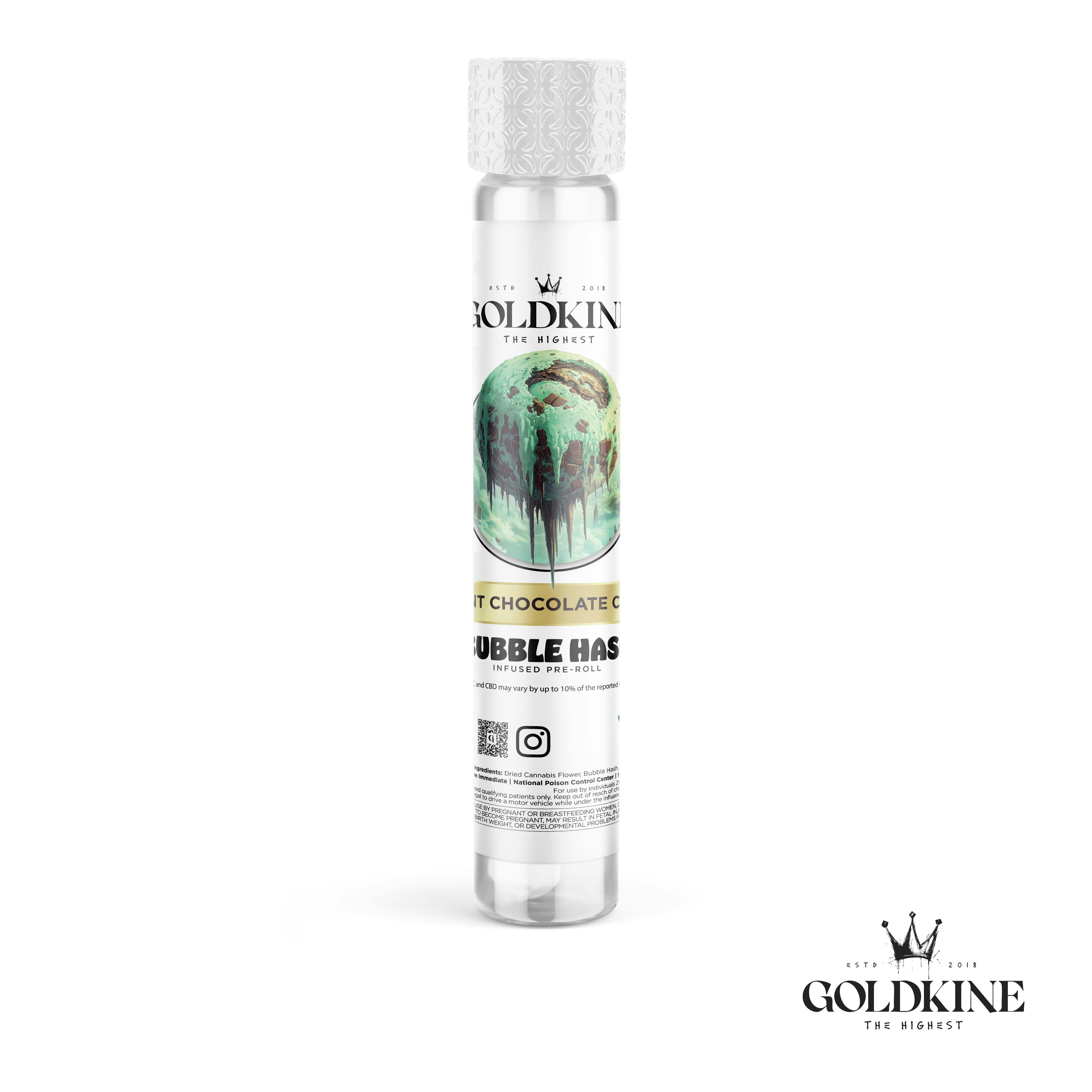 Product: Goldkine | Mint Chocolate Chip | Pre-roll | 1g | Hybrid