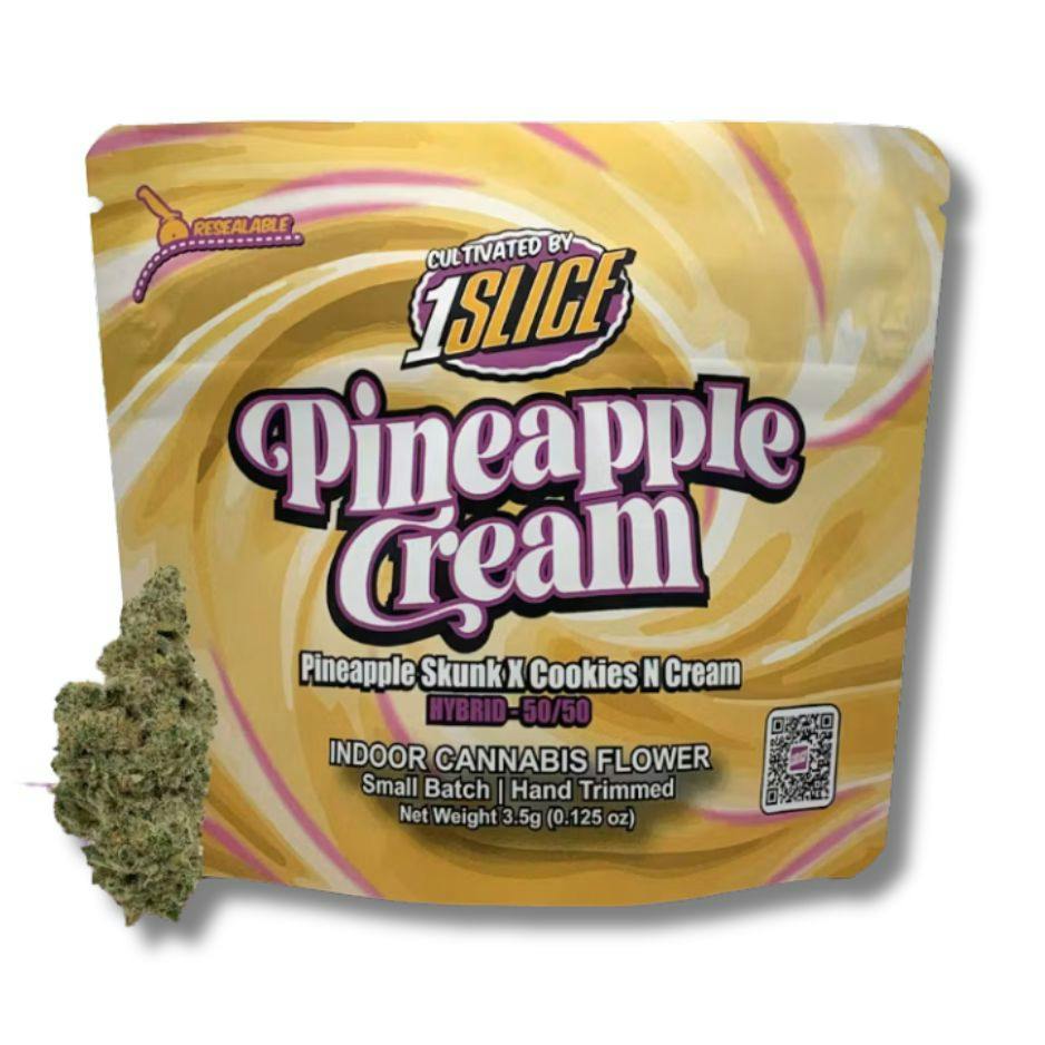 Product 1 Slice | Pineapple Cream | 3.5g Premium Indoor Flower | B13-A