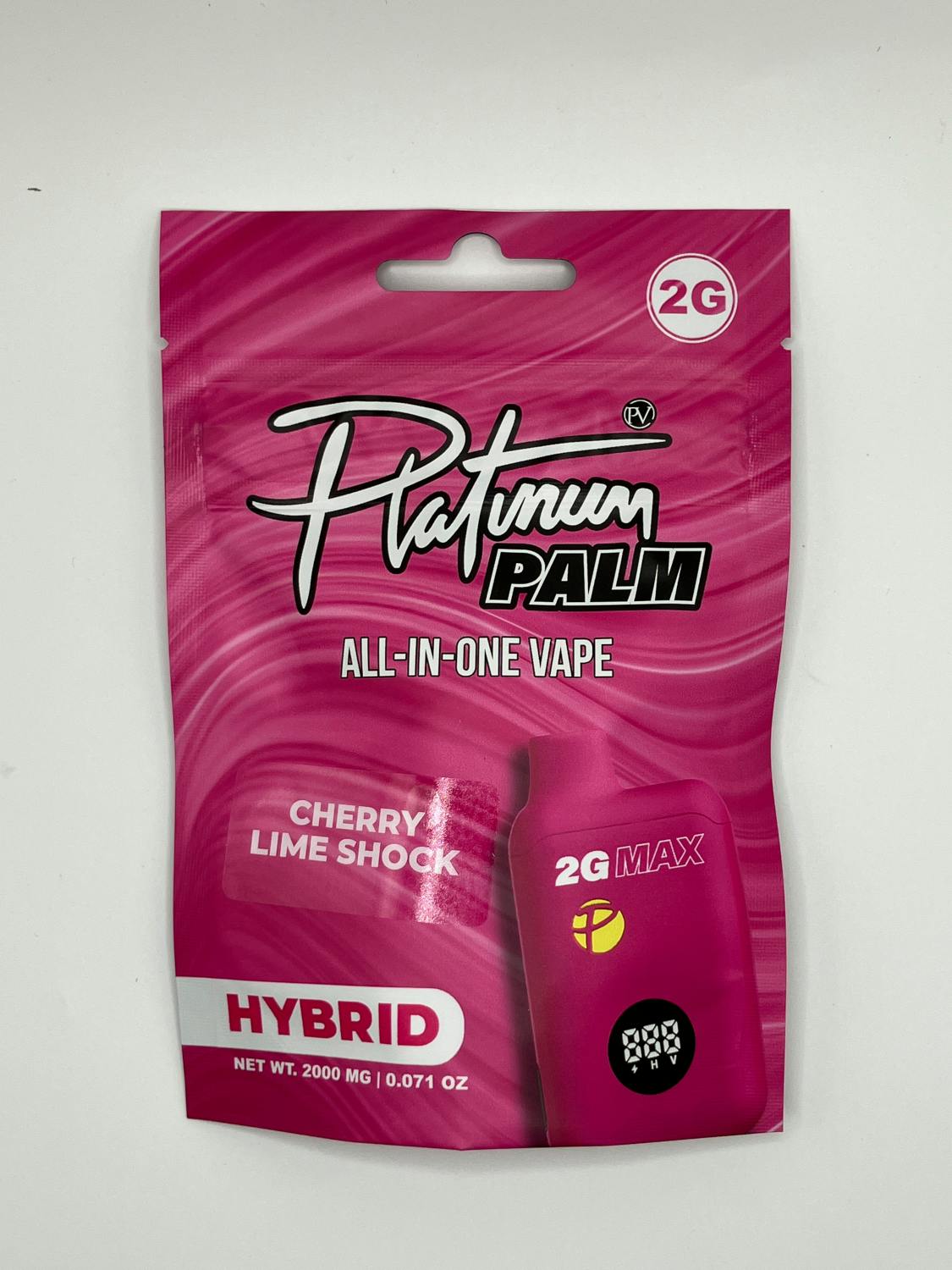 Platinum Vape | Palm Disposable Vape - 2g - Cherry Lime Shock (Hybrid)