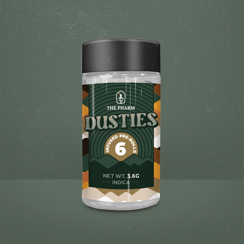 The Pharm Dusties Infused PreRolls : 6pk Peachy Punch