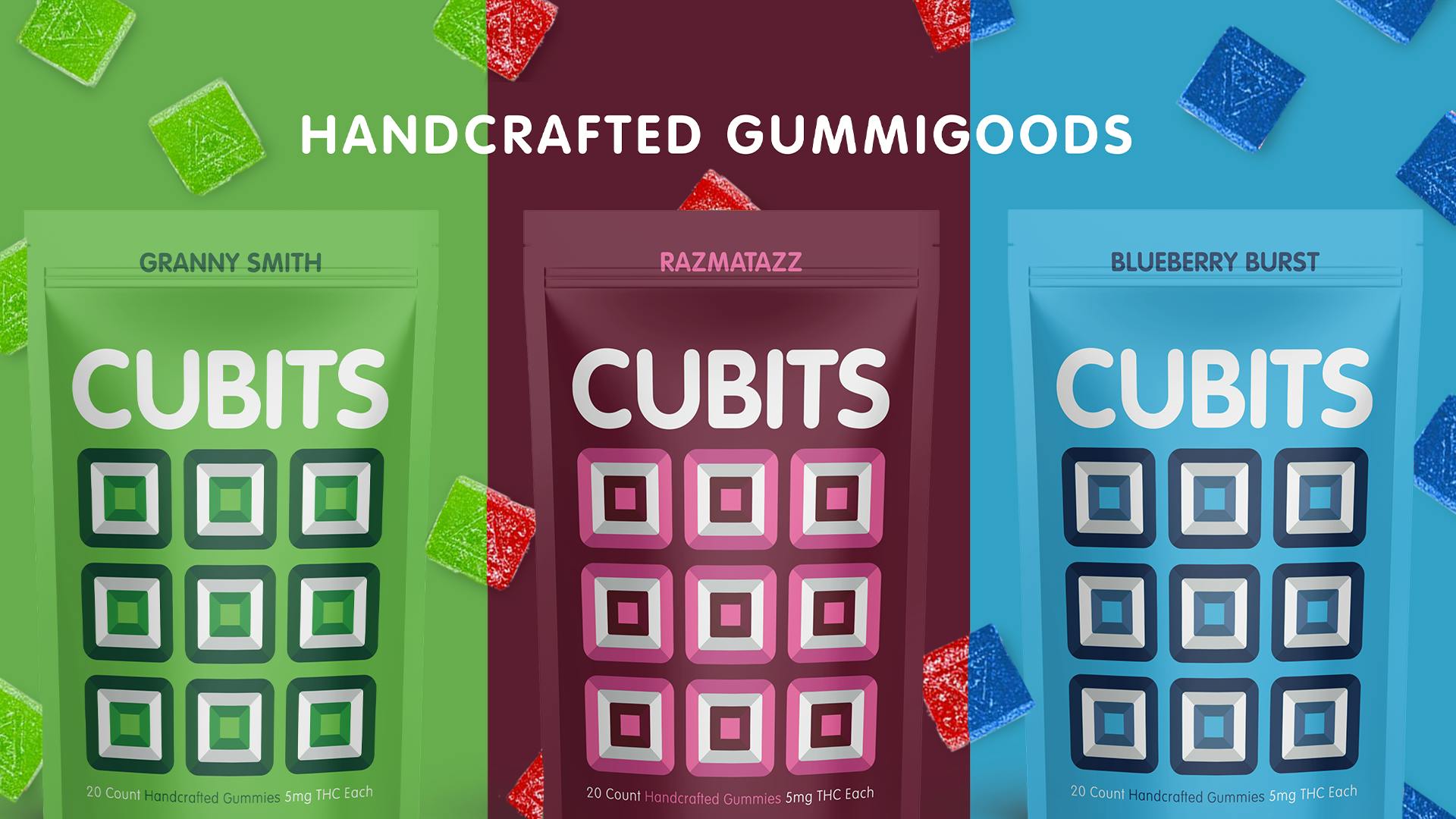Cubits By Nova Farms 20pk THC Edibles. Available at Treeotics