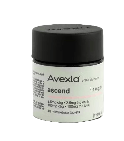 Avexia | Ascend Tablet | 1:1 THC:CBG | 40 Pack 100mg