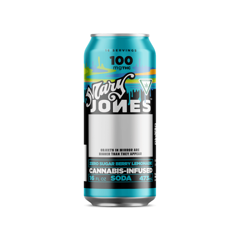 Mary Jones | 100mg Soda | Zero Sugar Berry Lemonade