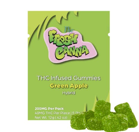 Product: FRESH CANNA | GREEN APPLE - LIVE RESIN GUMMIES | 200MG | HYBRID