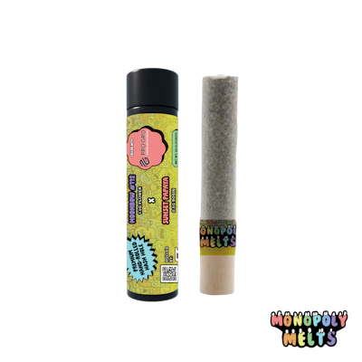 Monopoly Melts x GT - 2g Hash Rosin Infused Donut - Moonbow #112 x Sunset Papaya - PRE_ROLLS by Monopoly Melts at King of Budz