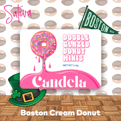 "Boston Cream" Double Glazed Donut Minis - 1.6G
