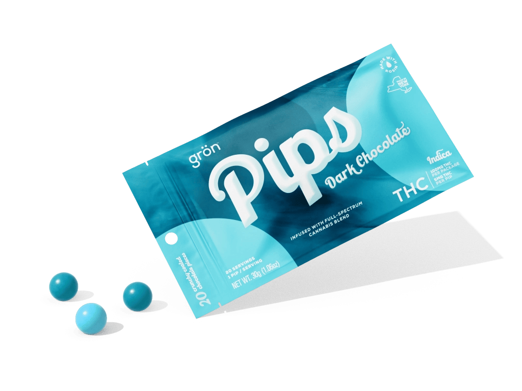 Pips - 100mg Crunchy Chocolate Bites - Dark Chocolate