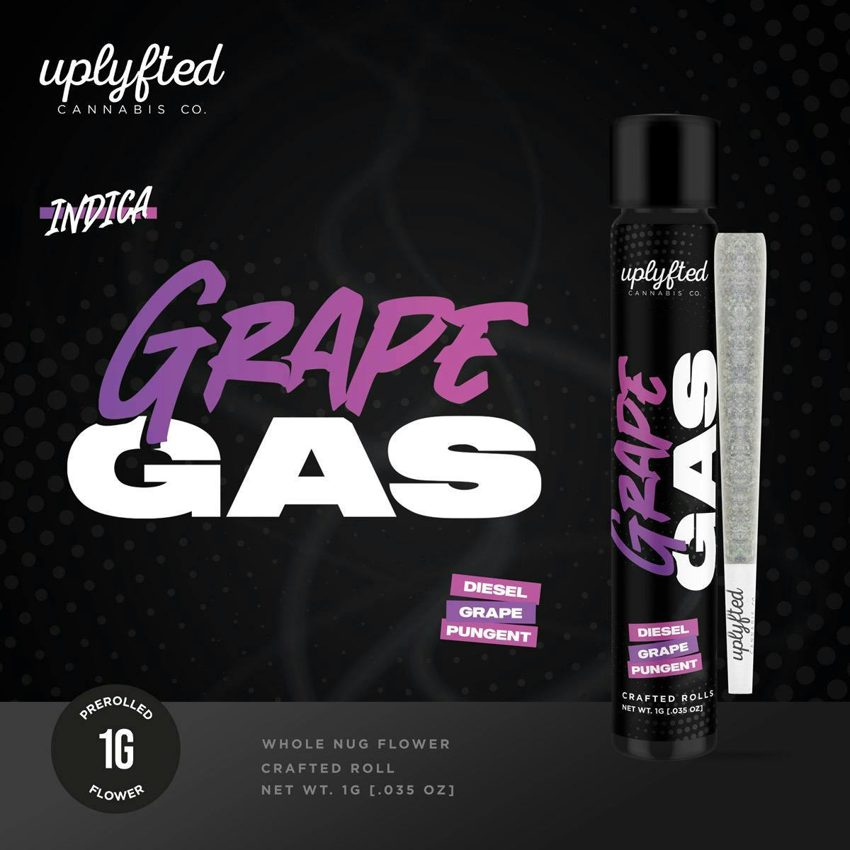 Uplyfted - 1g Preroll - Grape Gas