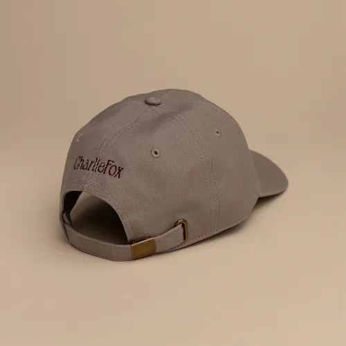 Charlie Fox | Hat | Taupe with Maroon Fox-1