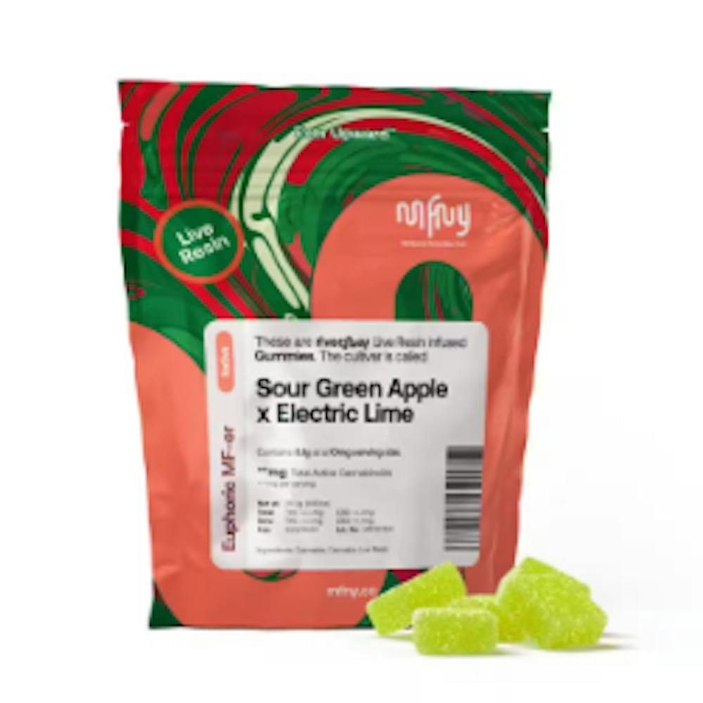 Product Gummies Live Resin | Sour Green Apple x Electric Lime (S) | 10mg | MFNY