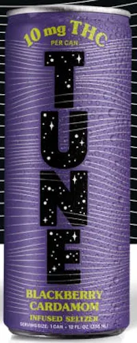 Tune Blackberry Cardamom 12oz THC Seltzer 40mg 4pk-1