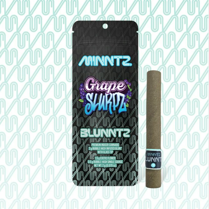 Minntz Bubble Hash Infused Blunntz | Grape Slurpz