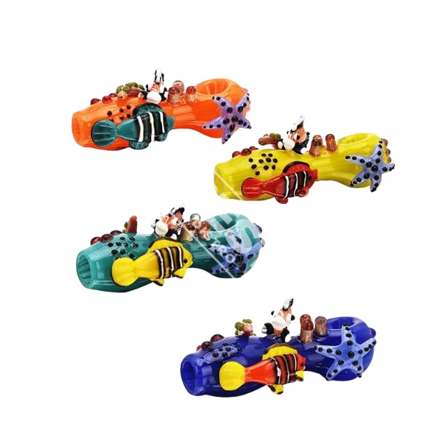 Eg Glass | Glass Sea Pipe | Orange