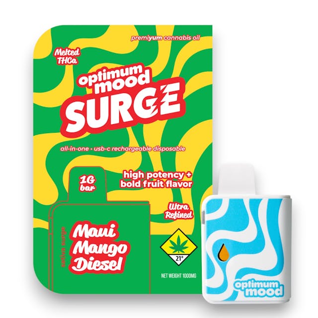 Bold Fruit Flavor - OM 1g Disposable - Sativa - Maui Mango Diesel - 1g