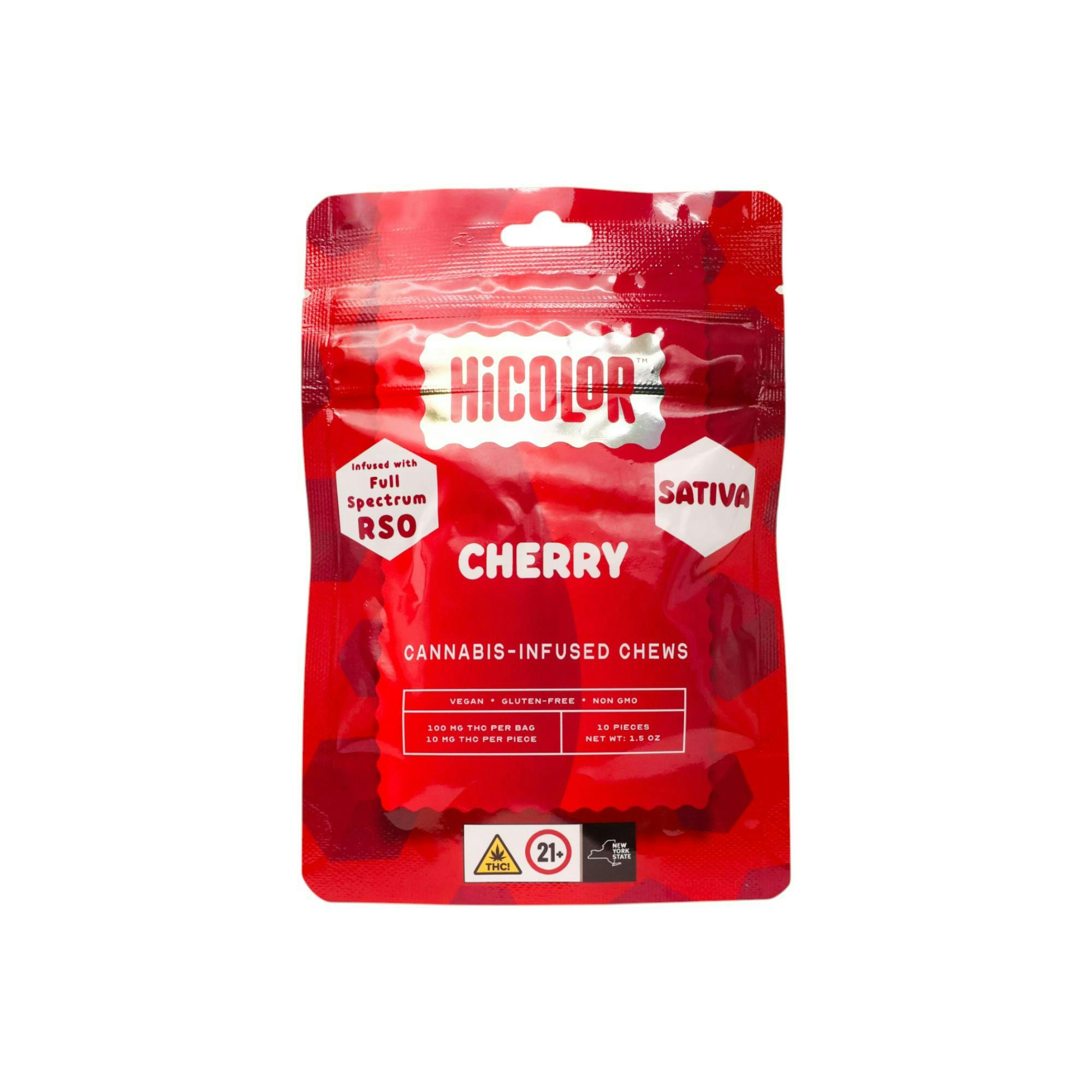 HiColor Cherry 10pk 100mg RSO Gummies