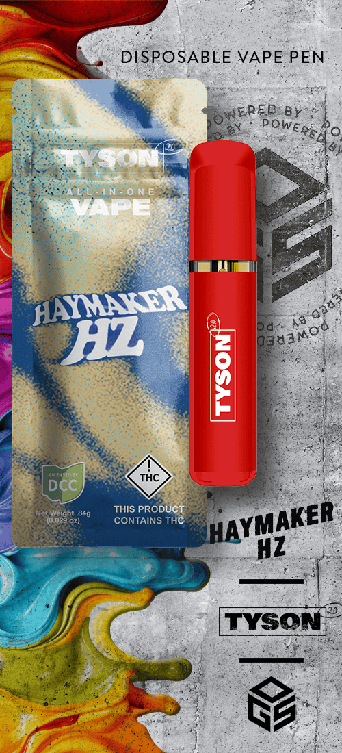 Haymaker Hz Disposable 1g (Sativa) | Tyson 2.0 | Harpster - OCC