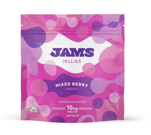JAMS Jellies Mixed Berry 10mg X 10pk-active