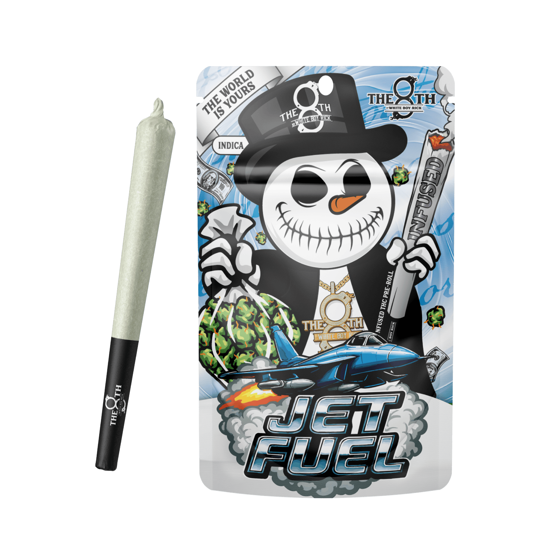 The 8th By White Boy Rick Jet Fuel Infused Preroll Rec - Exclusive
