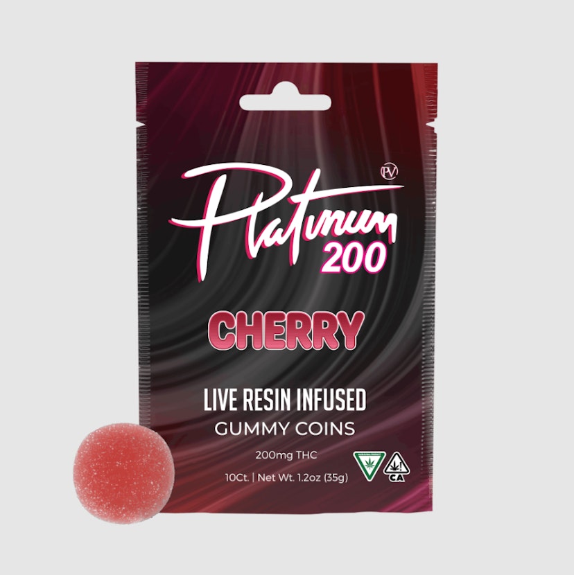 Platinum Vape | 200mg Live Resin Gummies | Cherry