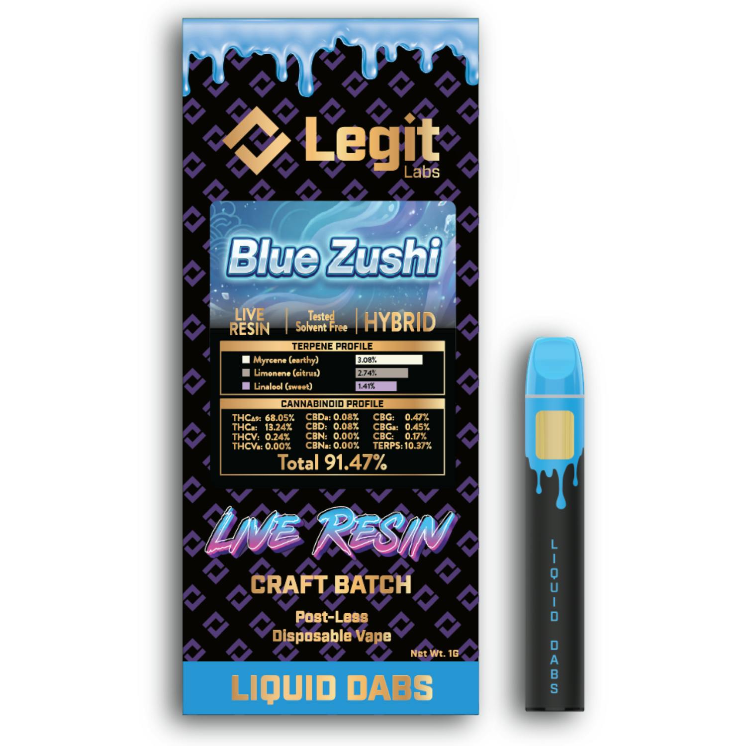 elf bar vape uk ICED - Blue Zushi | 1g Vape Cartridge