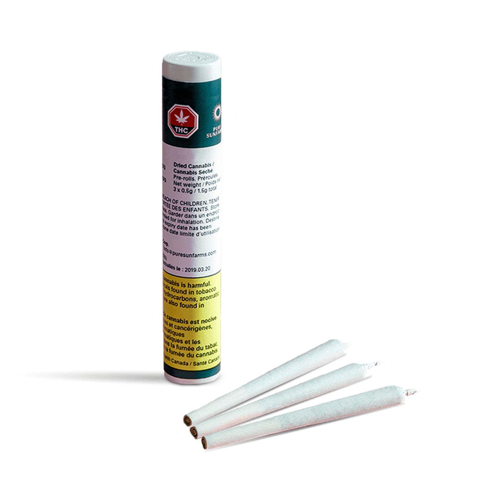 Pure sunfarms - pink kush pre-roll 3x0. 5g