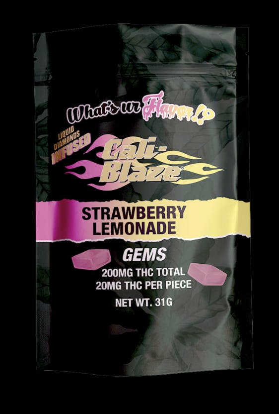 Cali-Blaze | Liquid Diamond Gummies - 200mg - Strawberry Lemonade
