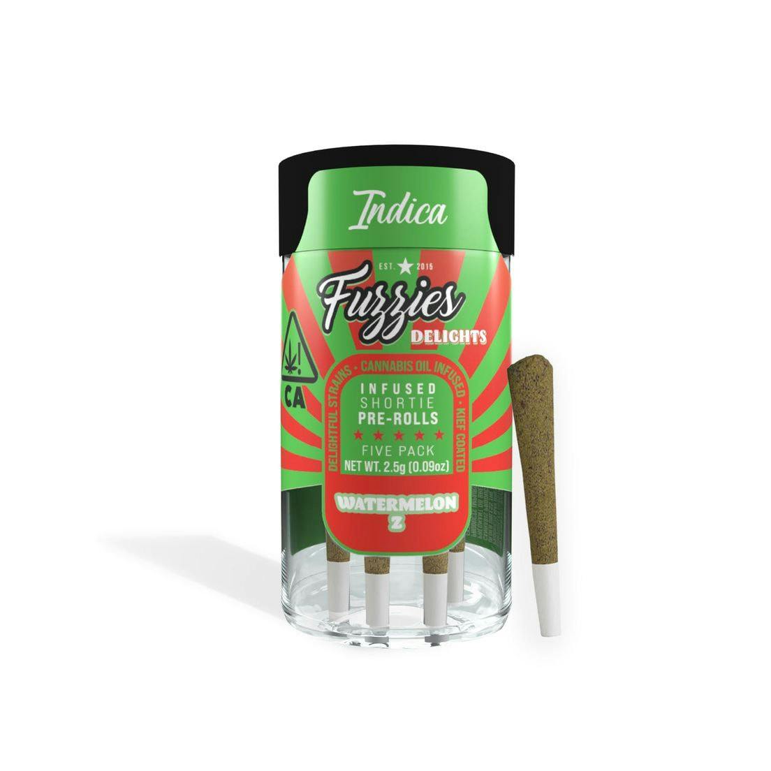 FUZZIE DELIGHTS INFUSED PREROLL 5PK: WATERMELON Z