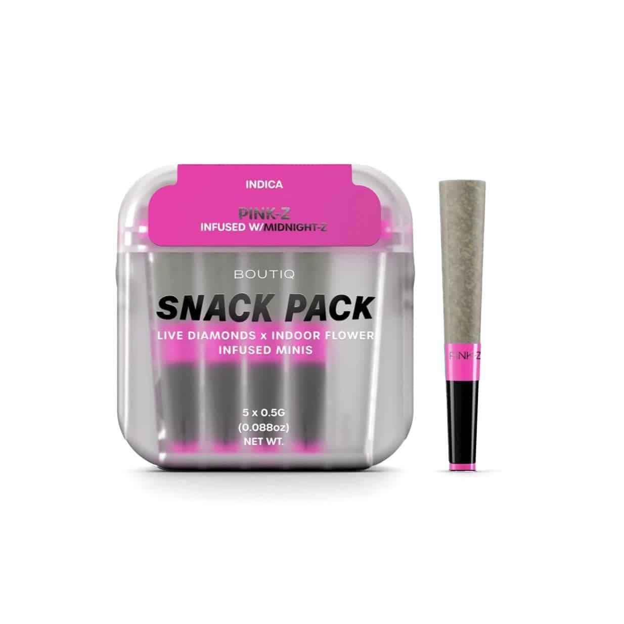 The Flowery NY | Pink Z x Midnight-Z 5pk Diamond Infused Prerolls