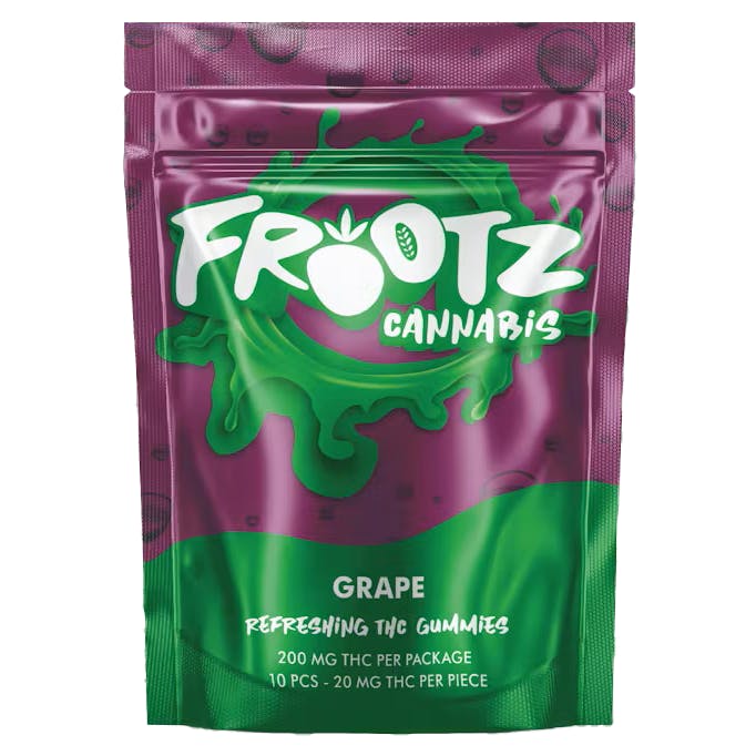 Frootz Grape Gummies 200mg Rec - Exclusive Cannabis Michigan