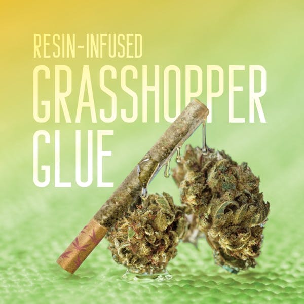 Product: Grasshopper Farms | Grasshopper Glue | Resin Infused Pre-rolls Hybrid